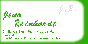jeno reinhardt business card